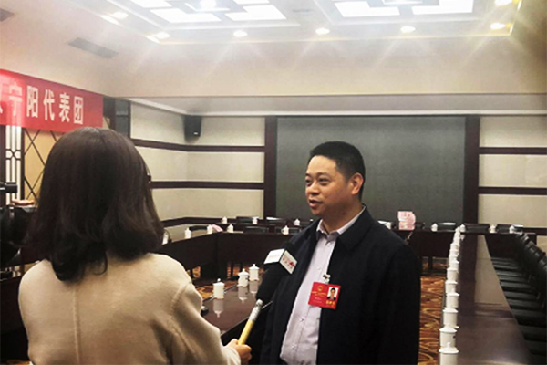 政协委员周满山董事长接受泰安电视台专访
